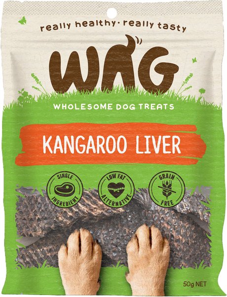WAG Kangaroo Liver Grain-Free Dog Treats, 1.76-oz bag slide 1 of 5