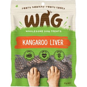 WAG Kangaroo Liver Grain-Free Dog Treats, 1.76-oz bag
