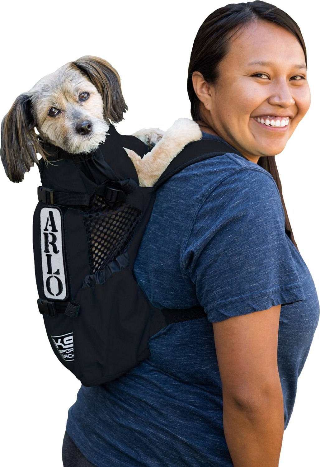 Dog Carrier Backpack for Small and Medium Pets K9 Sport Sack Fully Ventilated Veterinarian Approved Front Facing Adjustable Pack with Storage Bag 