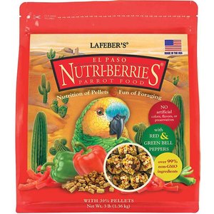 Lafeber El Paso Nutri-Berries Parrot Food, 3-lb bag