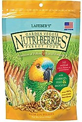 Lafeber Garden Veggie Nutri-Berries Parrot Food, 10-oz bag