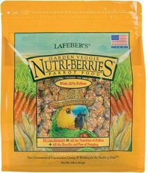 Lafeber Garden Veggie Nutri-Berries Parrot Food, 3-lb bag