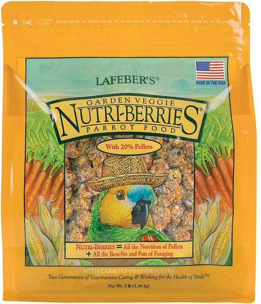 Lafeber Garden Veggie Nutri-Berries Parrot Food, 3-lb bag slide 1 of 8