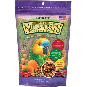 Lafeber Sunny Orchard Nutri-Berries Parrot Food, 10-oz bag