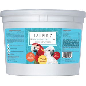 Lafeber Premium Daily Diet Macaw & Cockatoo Food, 5-lb tub
