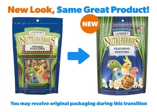 Lafeber Popcorn Nutri-Berries Bird Treat, 4-oz bag