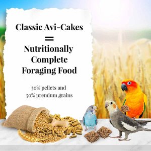 Lafeber Classic Avi-Cakes Small Bird Food, 8-oz bag