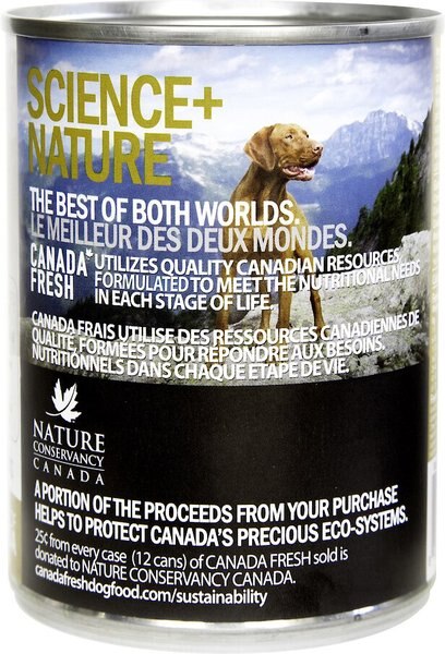 Canada Fresh Grain-Free Pumpkin & Sweet Potato Canned Dog Food, 13-oz can, case of 12