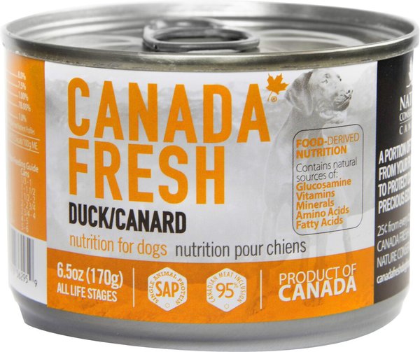 Canada Fresh Duck Canned Dog Food, 6.5-oz, case of 24 slide 1 of 4