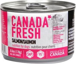 Canada Fresh Salmon Canned Dog Food, 6.5-oz, case of 24