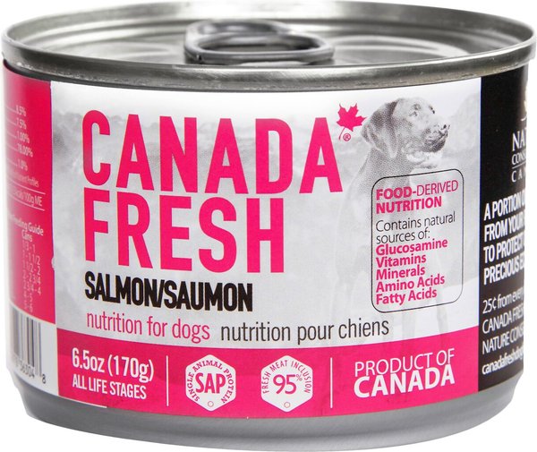 Canada Fresh Salmon Canned Dog Food, 6.5-oz, case of 24 slide 1 of 4