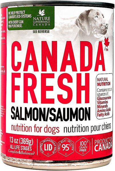 Canada Fresh Salmon Canned Dog Food, 13-oz, case of 12 slide 1 of 4