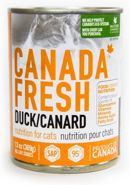 Canada Fresh Duck Canned Cat Food, 13-oz, case of 12 slide 1 of 4