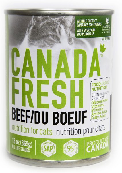 Canada Fresh Beef Canned Cat Food, 13-oz, case of 12 slide 1 of 4