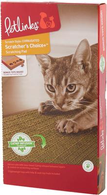 Show full view: Petlinks Scratcher's Choice+ Corrugated Cat Scratcher Toy with Catnip slide 6 of 9