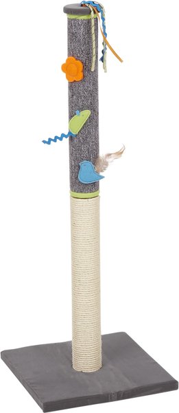 Discontinued - Smartykat Claw Tower Double Post Cat Scratcher With Toys 