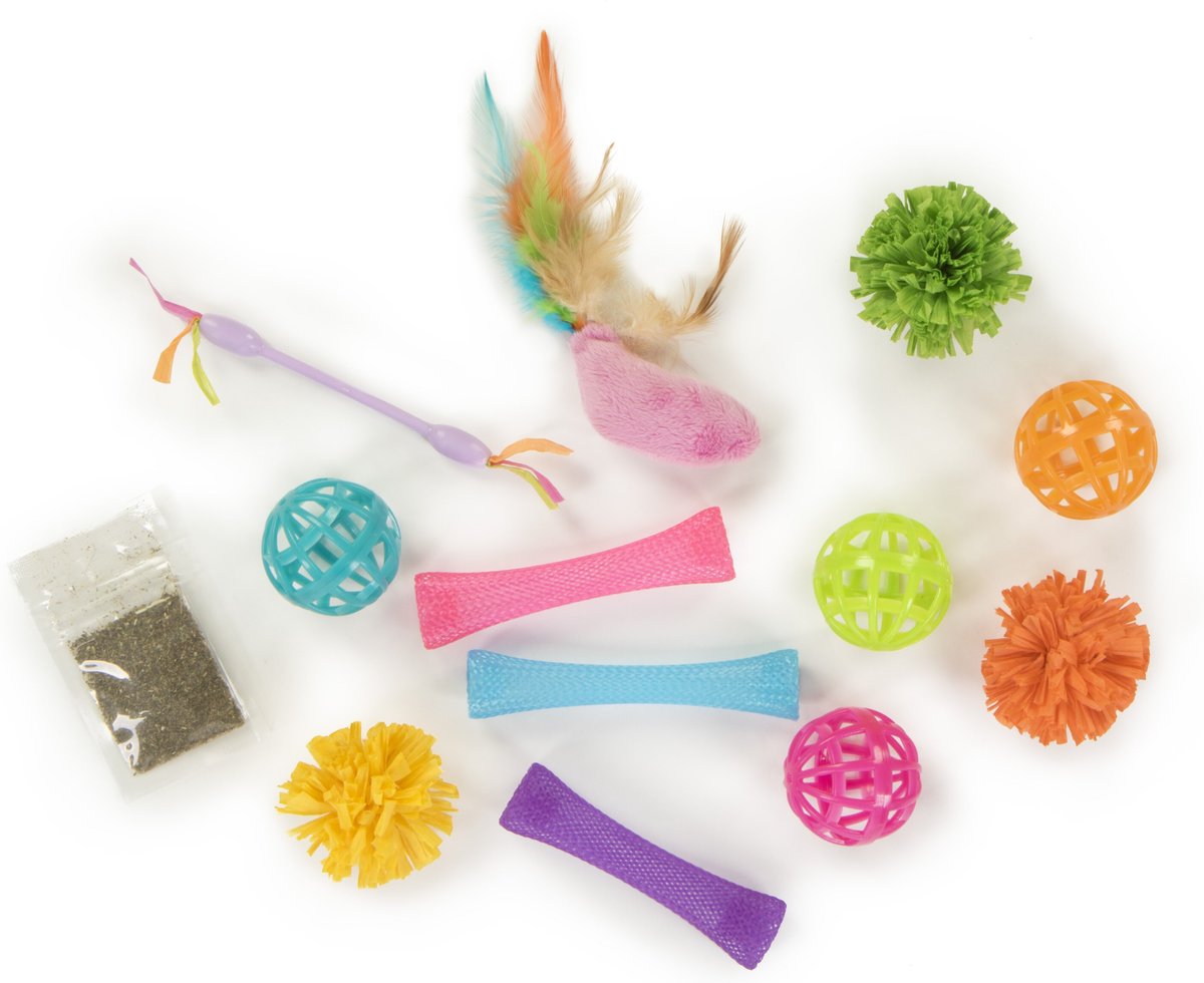 SmartyKat Spooky Treasures Cat Toy Variety Pack, 16 count