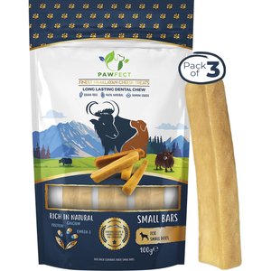 Pawfect Himalayan Cheese Chews Small All Natural High-Protein Grain-Free Dental Dog Treats, 3 count