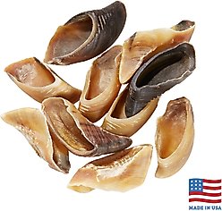 Bones & Chews Made in USA Cow Hooves Dog Treat, 10 count