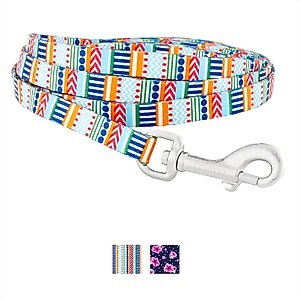 Frisco Patterned Polyester Dog Leash, Small: 6-ft long, 5/8-in wide, Geo Graphic Print