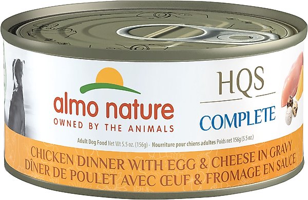 Almo Nature HQS Complete Dog Complete & Balanced Chicken Dinner with Egg & Cheese Canned Dog Food