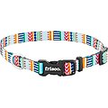 Frisco Patterned Polyester Dog Collar, Geo Graphic Print, X-Small: 8 to 12-in neck, 3/8-in wide
