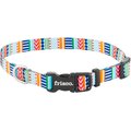 Frisco Patterned Polyester Dog Collar, Geo Graphic Print, Small: 10 to 14-in neck, 5/8-in wide