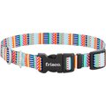 Frisco Patterned Polyester Dog Collar, Geo Graphic Print, Medium: 14 to 20-in neck, 3/4-in wide