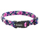 Frisco Patterned Polyester Dog Collar, S: 10 to 14-in neck, 5/8-in W, Midnight Floral