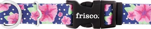 Show full view: Frisco Patterned Polyester Dog Collar, Midnight Floral, Large/X-Large slide 4 of 8