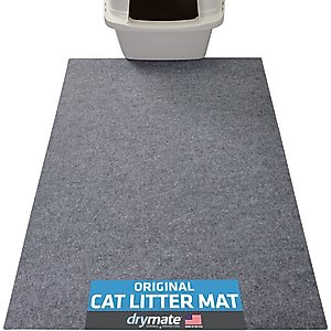 Drymate Protective & Decorative Cat Litter Mat, Light Grey, X-Large, 29-in x 36-in