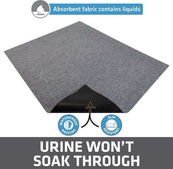 Show full view: Drymate Protective & Decorative Cat Litter Mat, Light Grey, X-Large, 29-in x 36-in slide 3 of 9