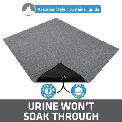 Show full view: Drymate Protective & Decorative Cat Litter Mat, Light Grey, X-Large, 29-in x 36-in slide 3 of 9