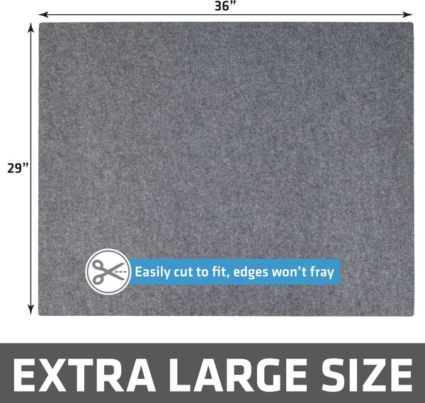 Show full view: Drymate Protective & Decorative Cat Litter Mat, Light Grey, X-Large, 29-in x 36-in slide 5 of 9