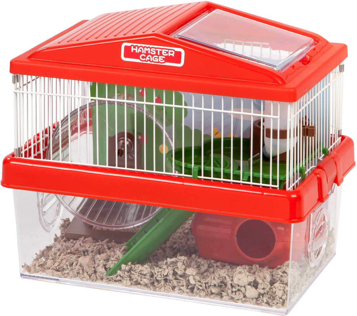 hamster cage red