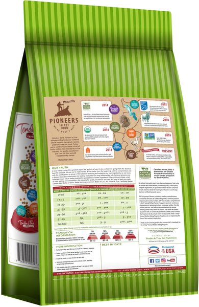 thumbnail image 2 of Tender & True Organic Premium Dog Food – Turkey & Liver Recipe, 4 Lb Bag, Organic, Exp 7/2025 2 of 6