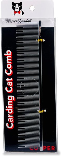 Warren London Carding Metal Dog & Cat Comb