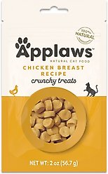 Applaws Grain-Free Limited Ingredient Chicken Flavor Crunchy Cat Treats, 2-oz bag