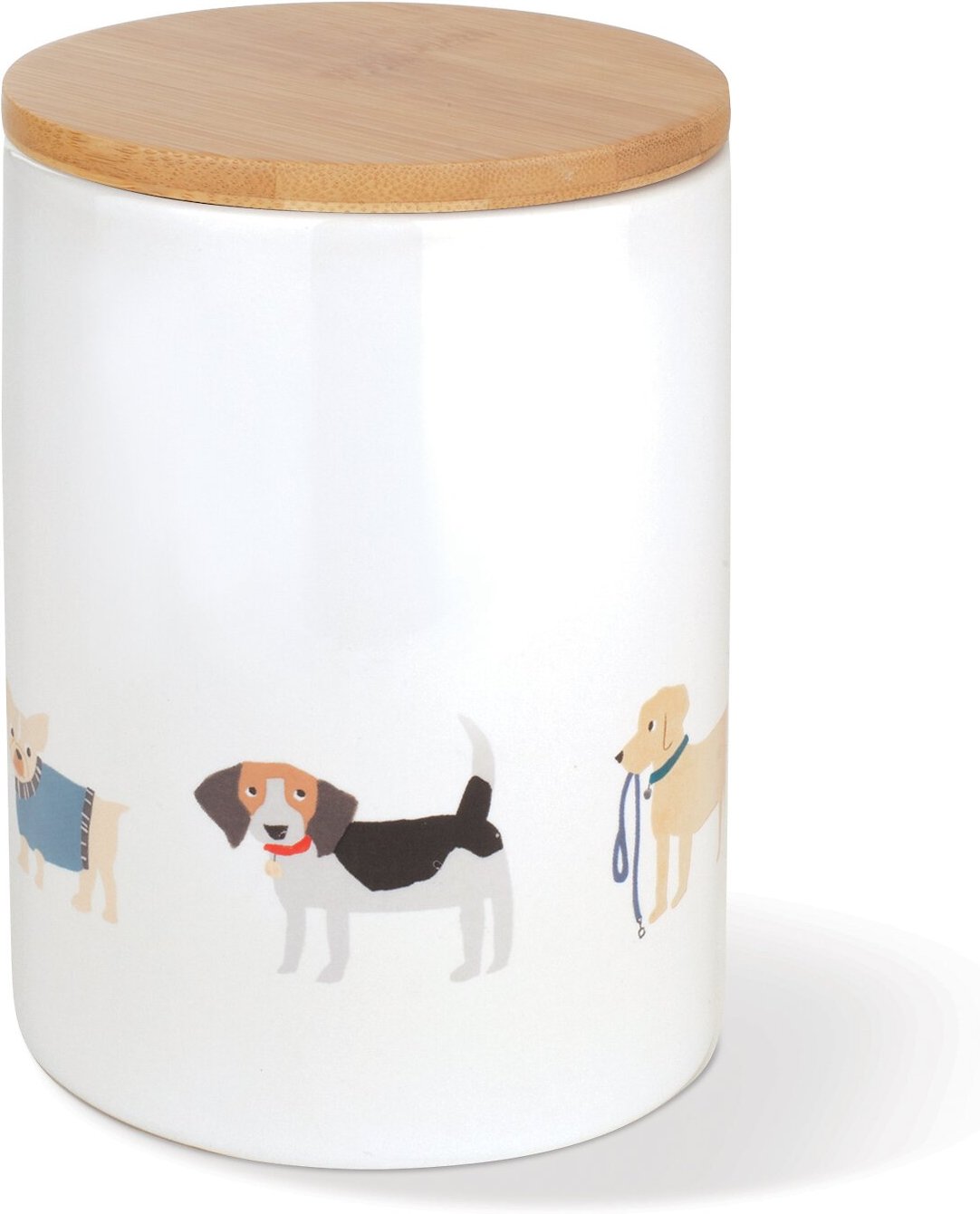 PET SHOP BY FRINGE STUDIO Happy Breeds Ceramic Dog Treat Jar, Medium