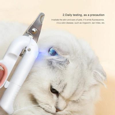 Show full view: One for Pets with Led & Wood's Lamp Dog Nail Clippers, Pink slide 7 of 7