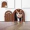 Show in main carousel: Purrfect Portal Meow Manor Plastic Interior Cat Door, Brown, Large slide 1 of 7