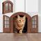 Show in main carousel: Purrfect Portal French Plastic Interior Cat Door, Brown, Large slide 1 of 7
