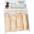 Pure & Simple Pet Peanut Butter Flavored Rawhide Retriever Roll Dog Treat, Small, 4 count