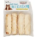 Pure & Simple Pet Chicken Flavored Rawhide Retriever Roll Dog Treat, Small, 4 count