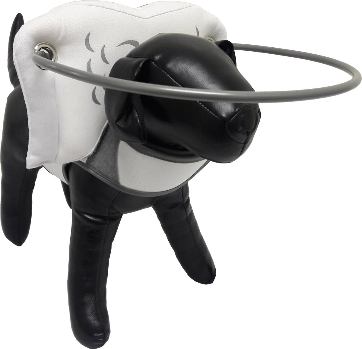 MUFFIN'S HALO FOR BLIND DOGS Angel Wing Blind Dog Bumper, White, Small