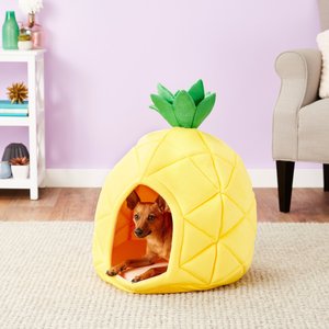 YML Pineapple Covered Cat & Dog Bed, Medium