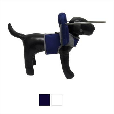 Show full view: Muffin's Halo For Blind Dogs Safe Navigation & Confidence Harness & Bumper Dog Collar Accessory, Blue, X-Small slide 6 of 12