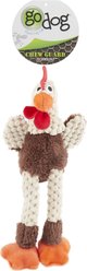 GoDog Checkers Chew Guard Rooster Squeaky Plush Dog Toy, Mini slide 2 of 4