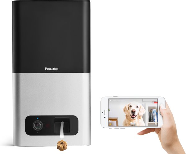 Petcube Bites Wi-Fi Pet Camera & Treat Dispenser, Matte Silver slide 1 of 11