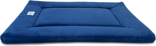 Pet Dreams Sleep-eez Plush Reversible Dog Crate Mat, Sapphire Blue, 42-in slide 1 of 11